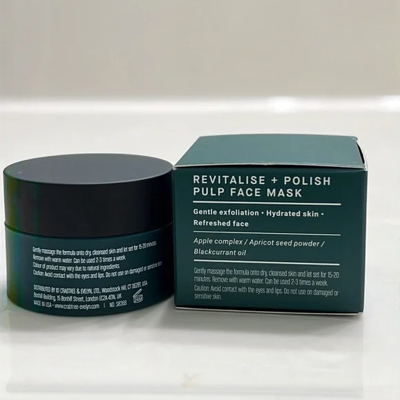 Crabtree and Evelyn revitalize plus polish pulp facemask. Size- .35 Oz. - Picture 4 of 4